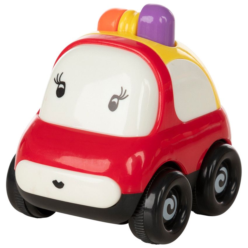 Jouet 1er âge petite voiture Vroumpiz - Rouge - Ecru