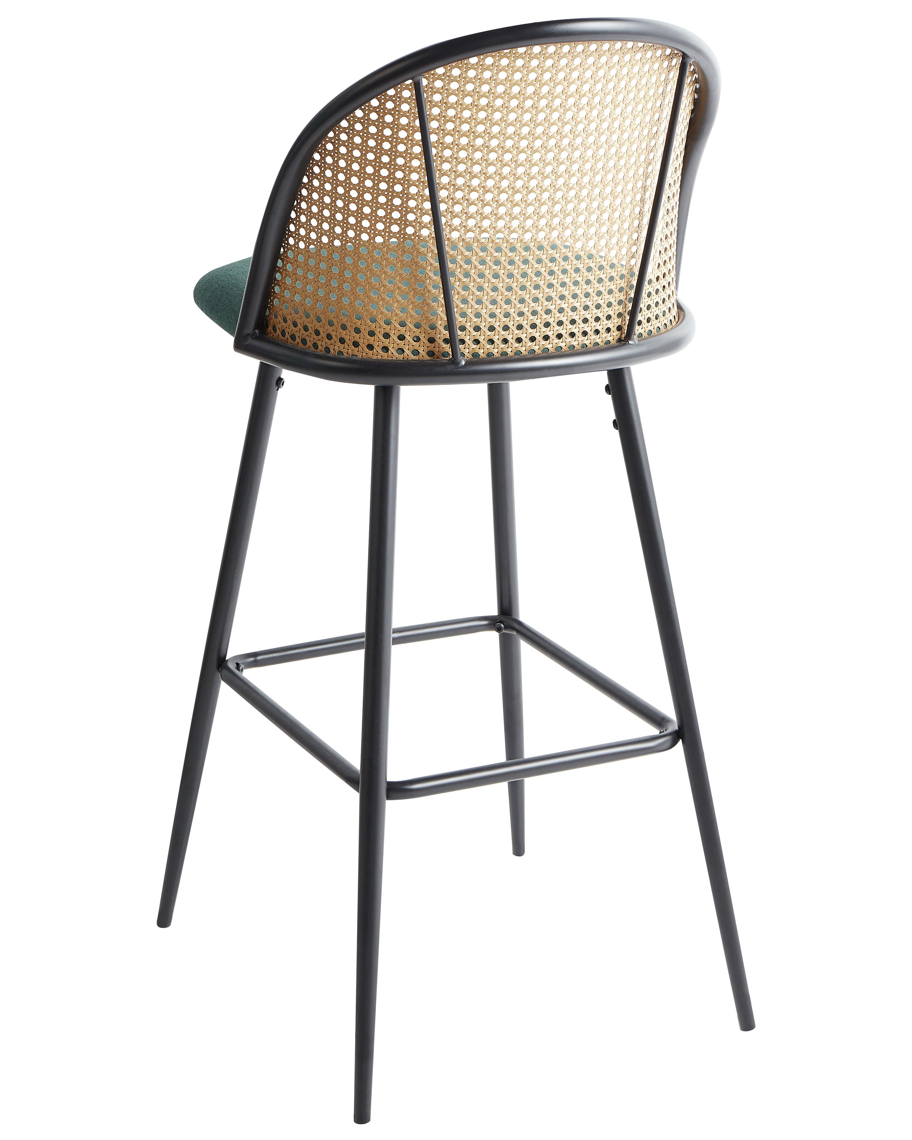 Set van 2 barstoelen CORNELL Metaal Groen