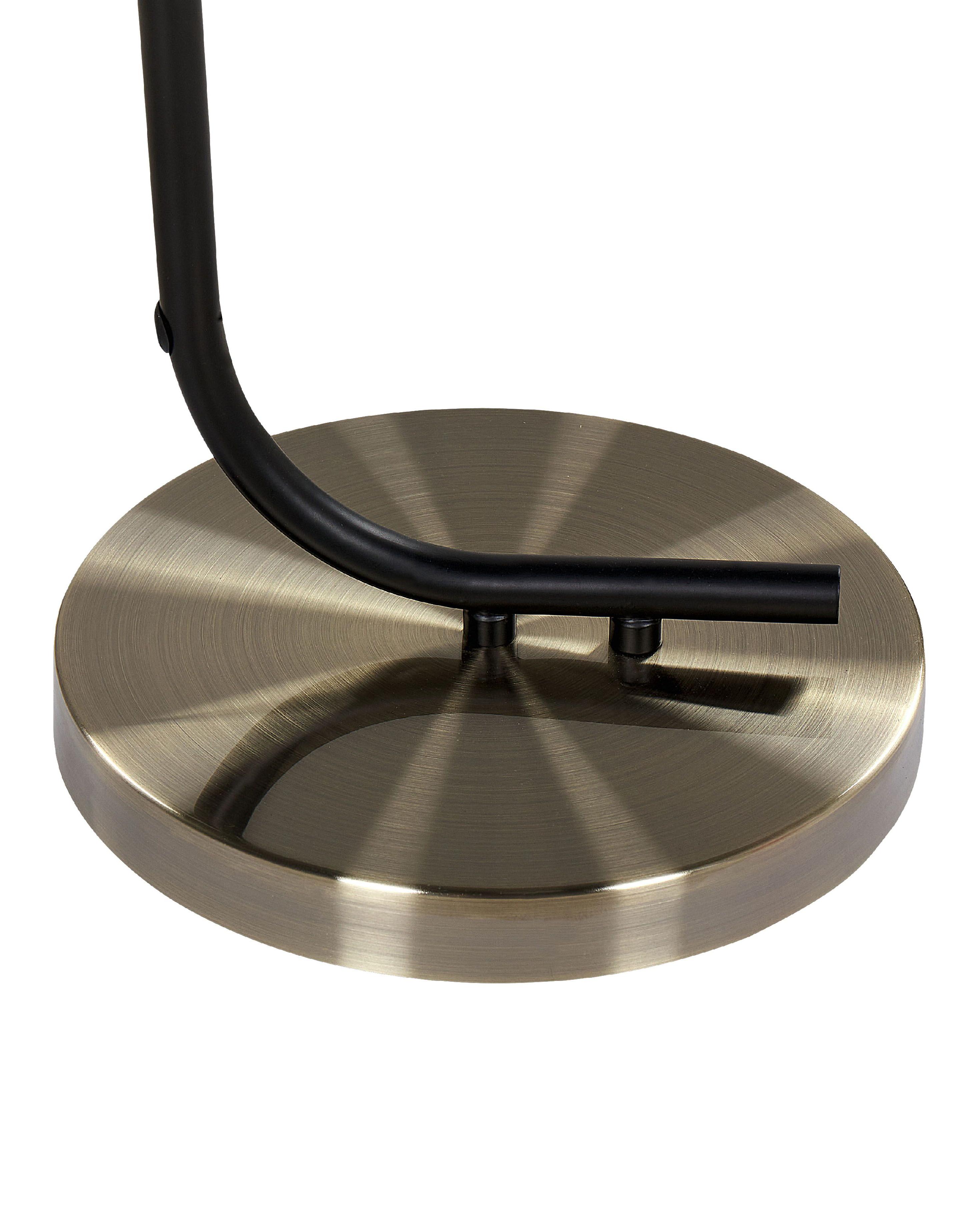 Staande lamp CAUDELO Metaal Zwart/wit