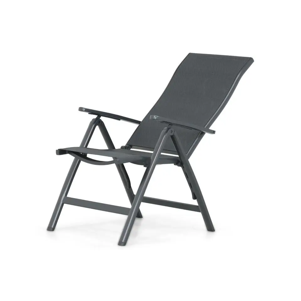 Tuinset 4 personen 200 cm Aluminium/textileen Grijs Hartman Sitges/Solare
