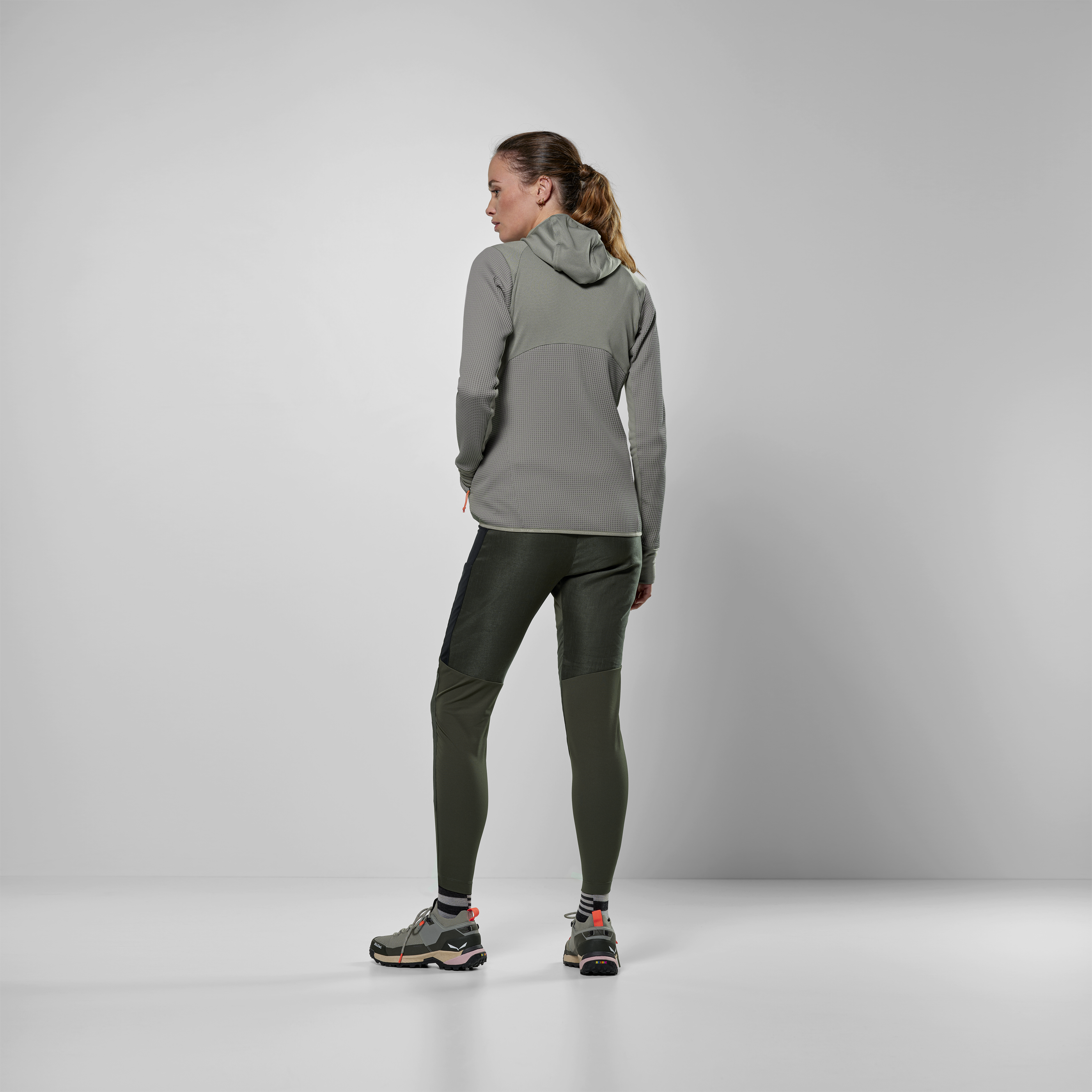 Puez Waffle Hybrid Polarlite Kapuzenjacke Damen