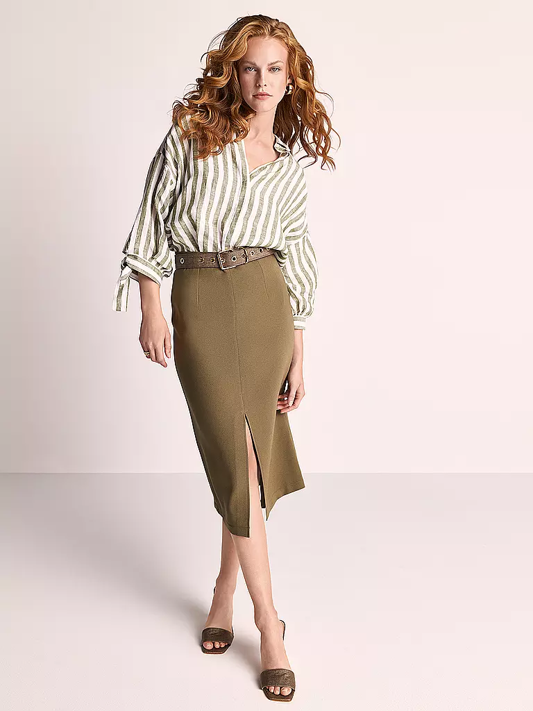 RIANI Leinenbluse olive