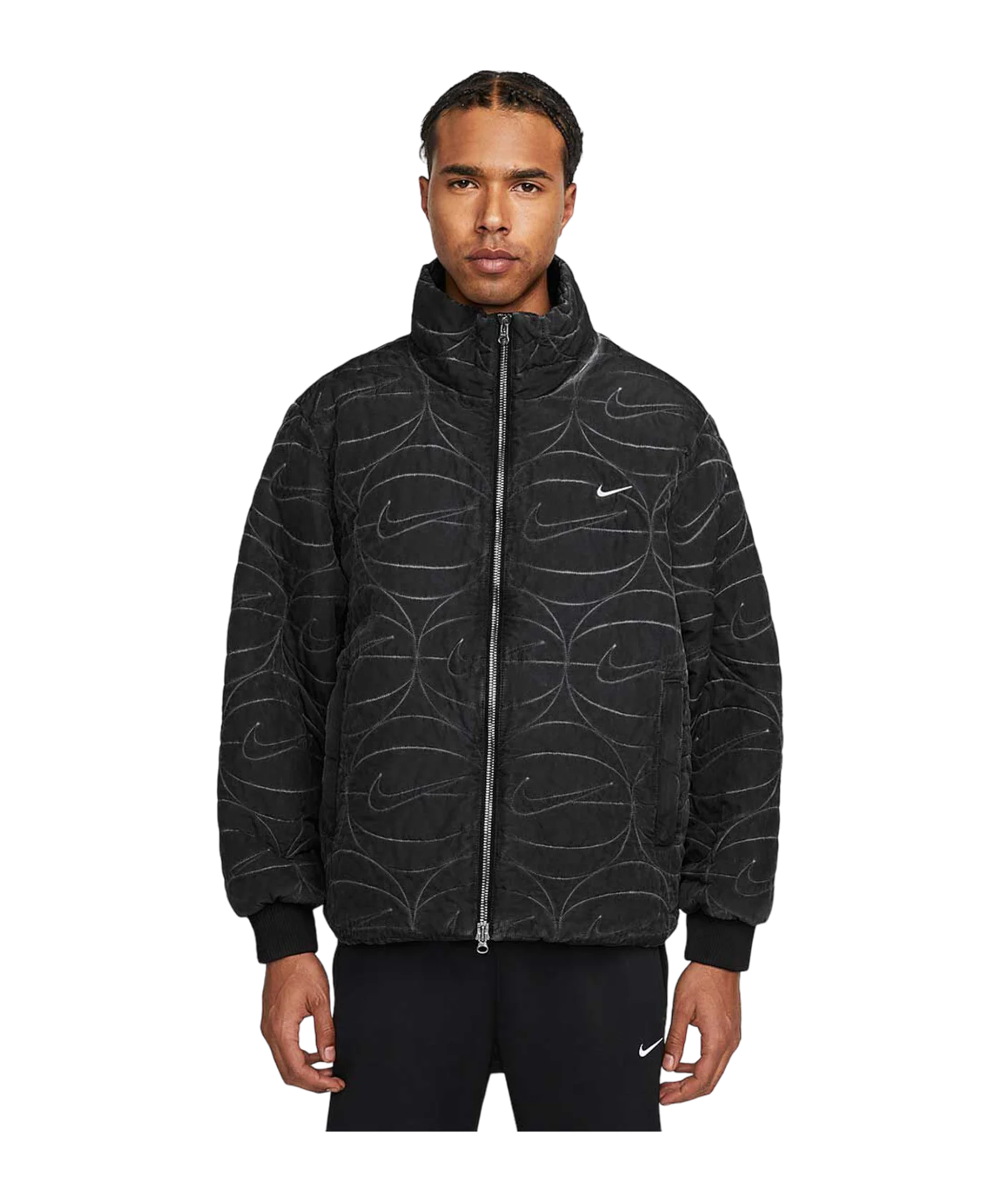 Nike Woven FullZip Jacke Schwarz Weiss F010