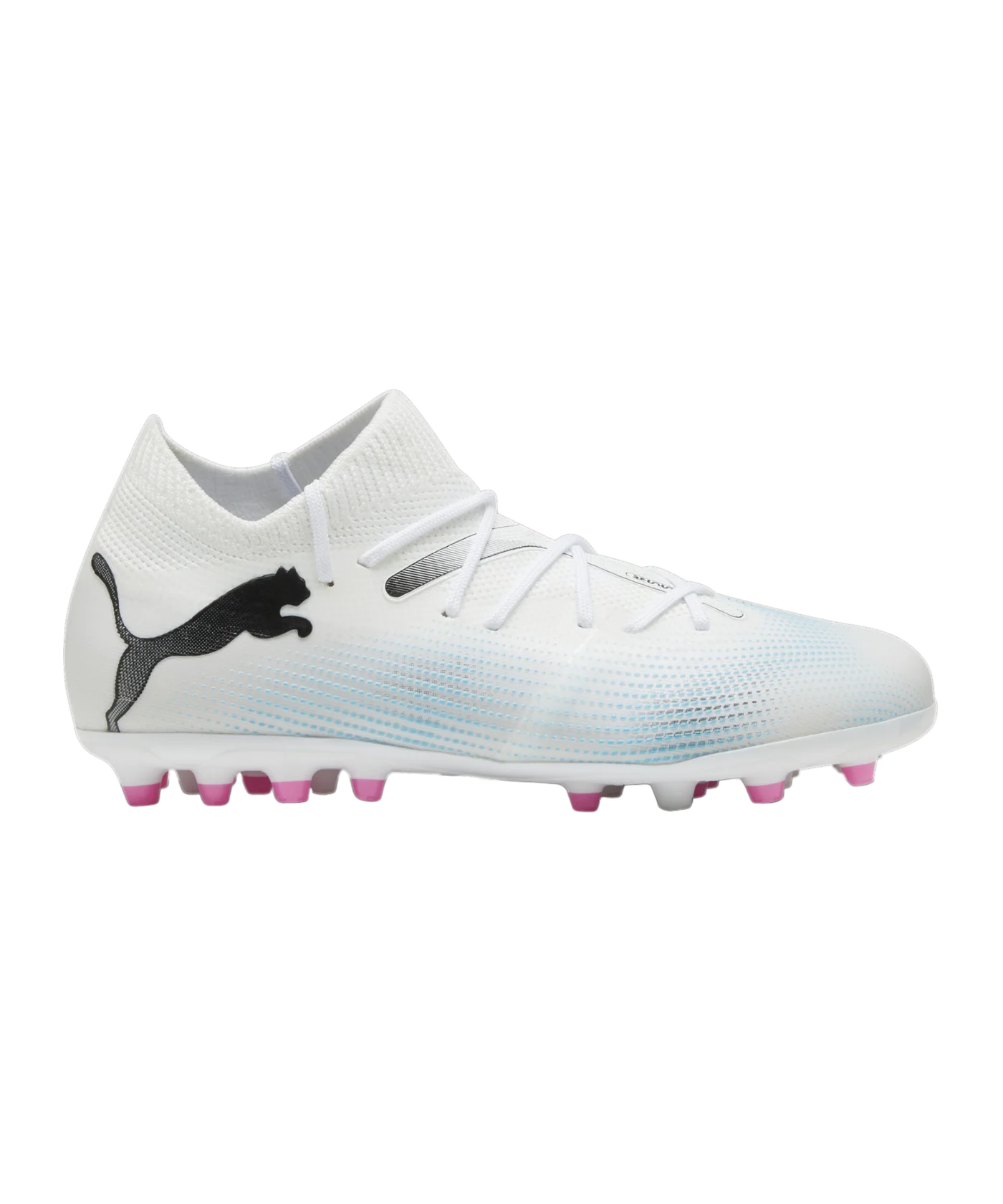 PUMA FUTURE 7 Match MG Phenomenal Jr Kids Weiss Schwarz Pink F01