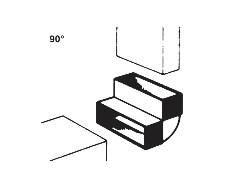Wallair 20200113 Fladkanals-ventilationssystem 100 Afbøjningsbue