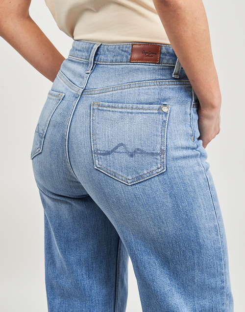 Pepe jeans - WIDE LEG JEANS UHW - Bleu