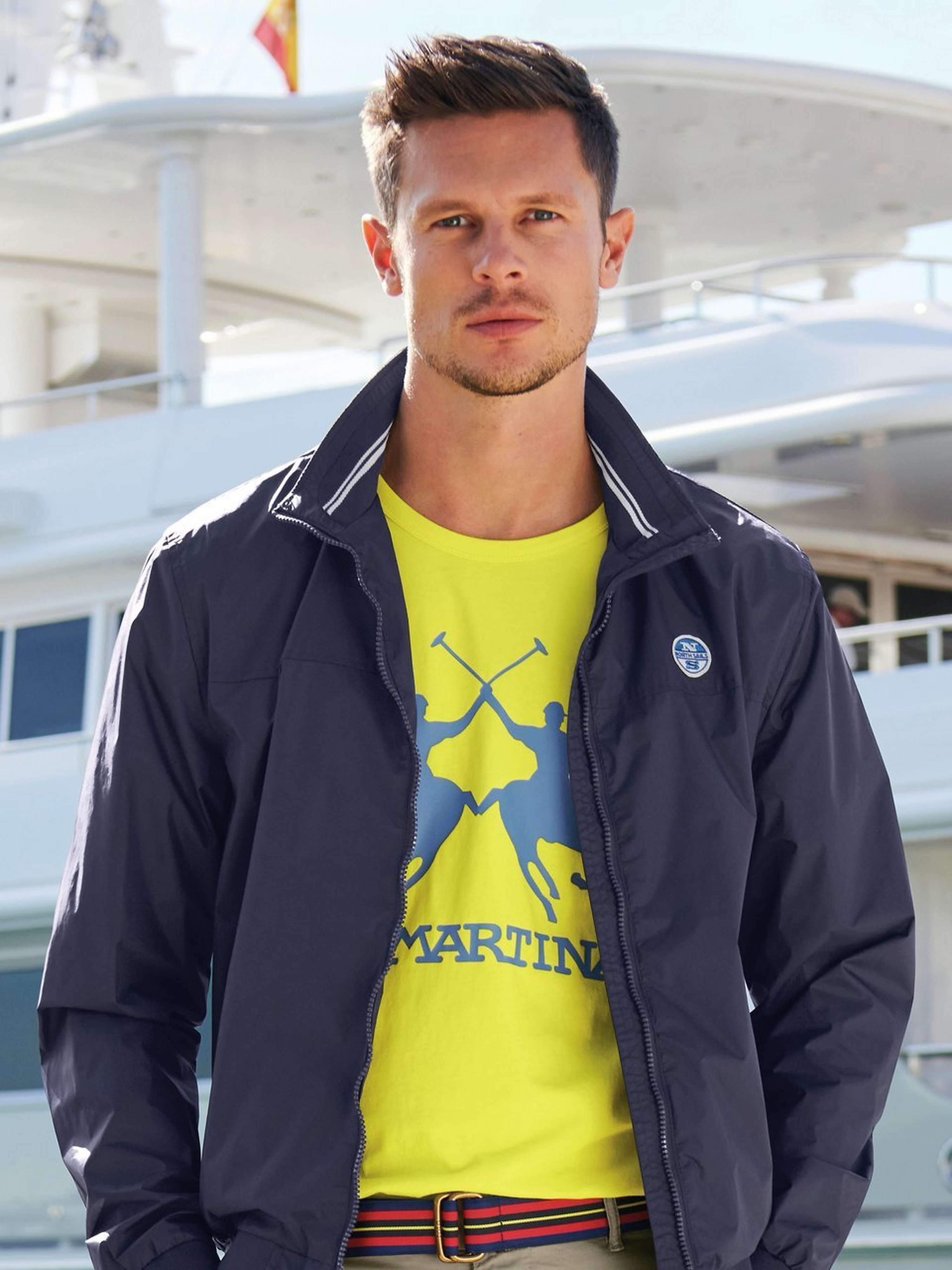 Rundhals-Shirt mit 1/2-Arm