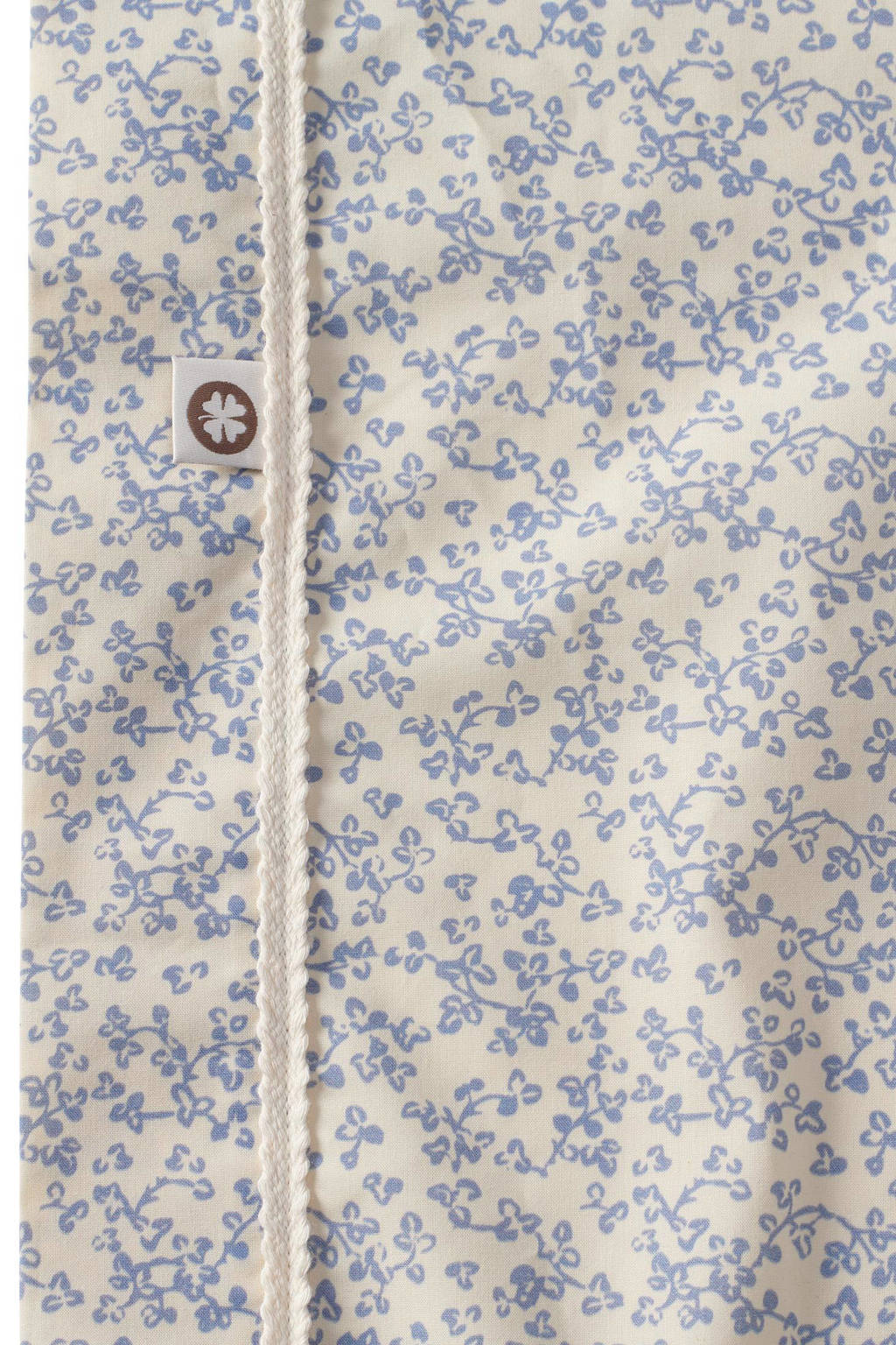 Botanical poplin ledikantlaken 110x140 cm Colony Blue