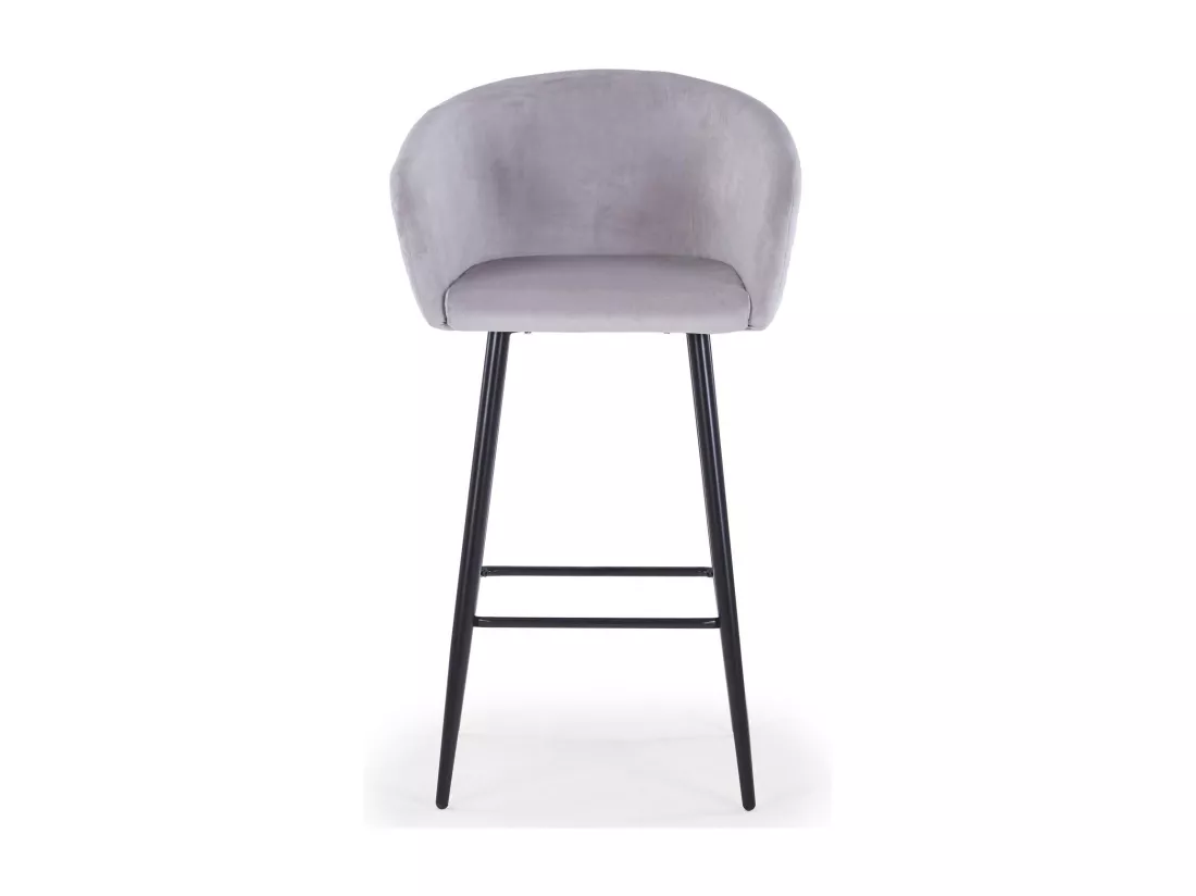 Lot de 3 Chaises de Bar en Velours 