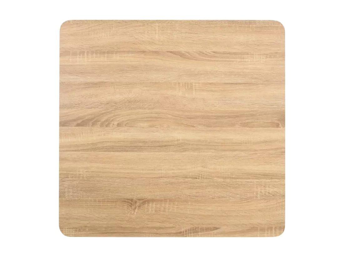 Table de bistro Marron clair 80x80 cm MDF