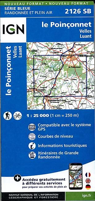 IGN - 2126 SB LE POINCONNET 1 25 000