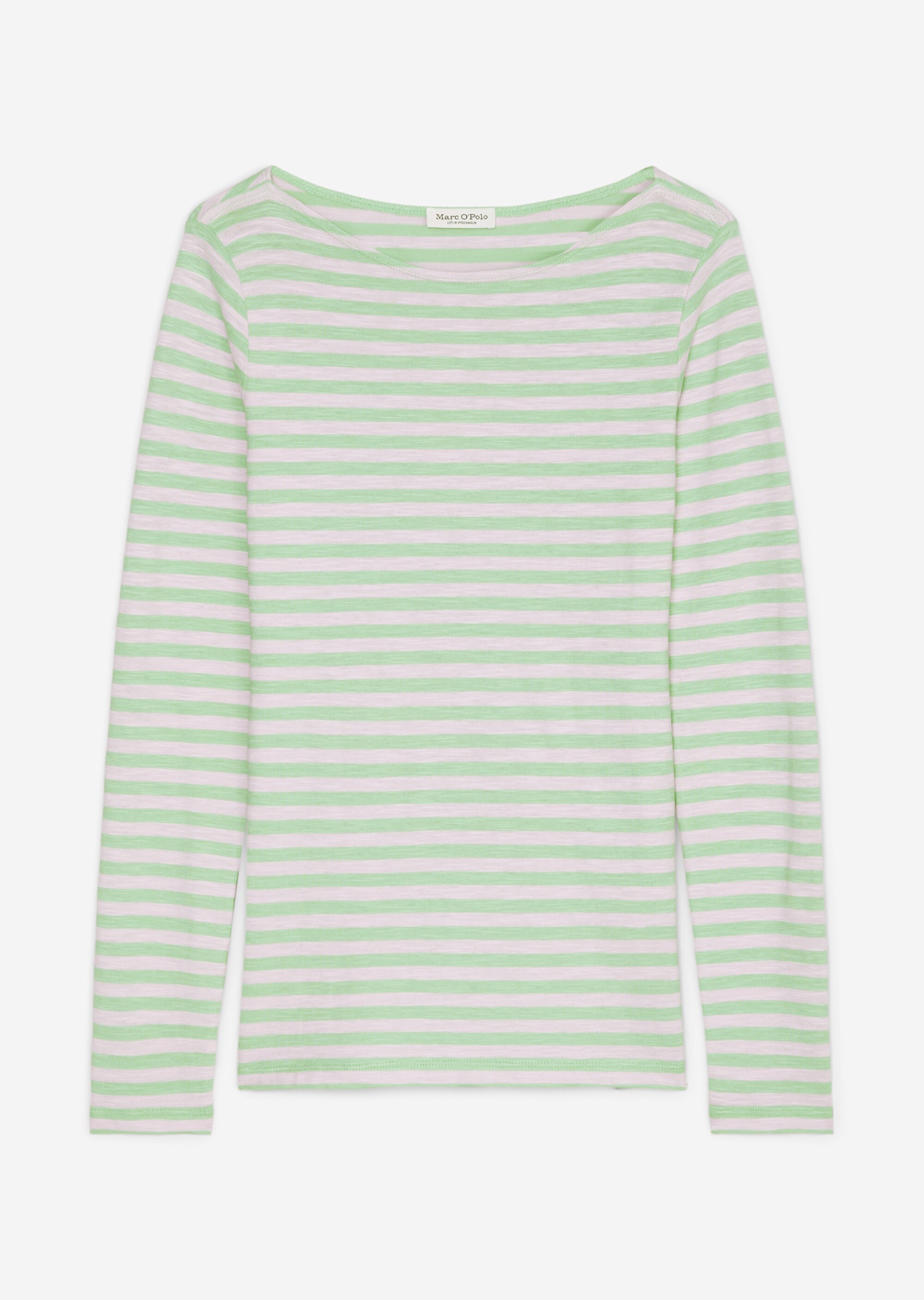 Ringel-Longsleeve regularaus Slubjersey