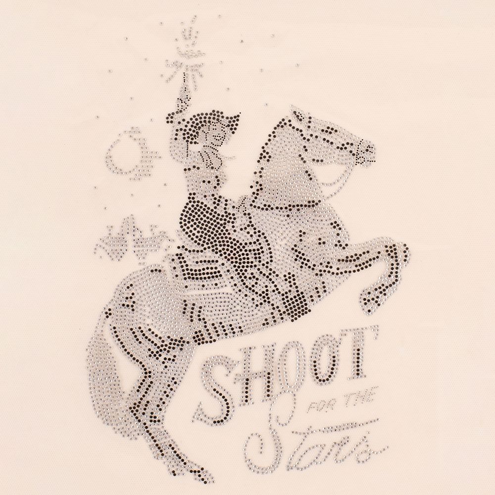 Glitter transfer Shoot for the stars