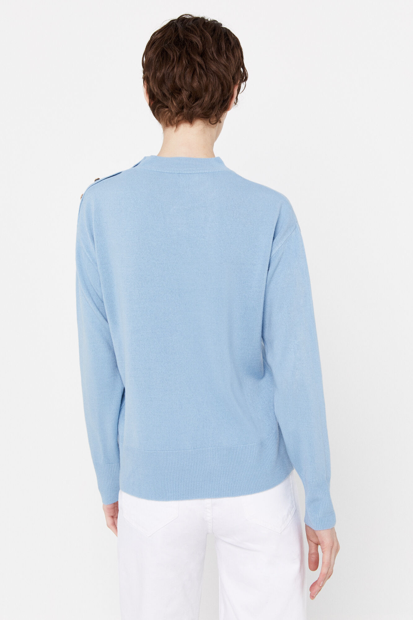 Camisa de toque macio - Estampa azul