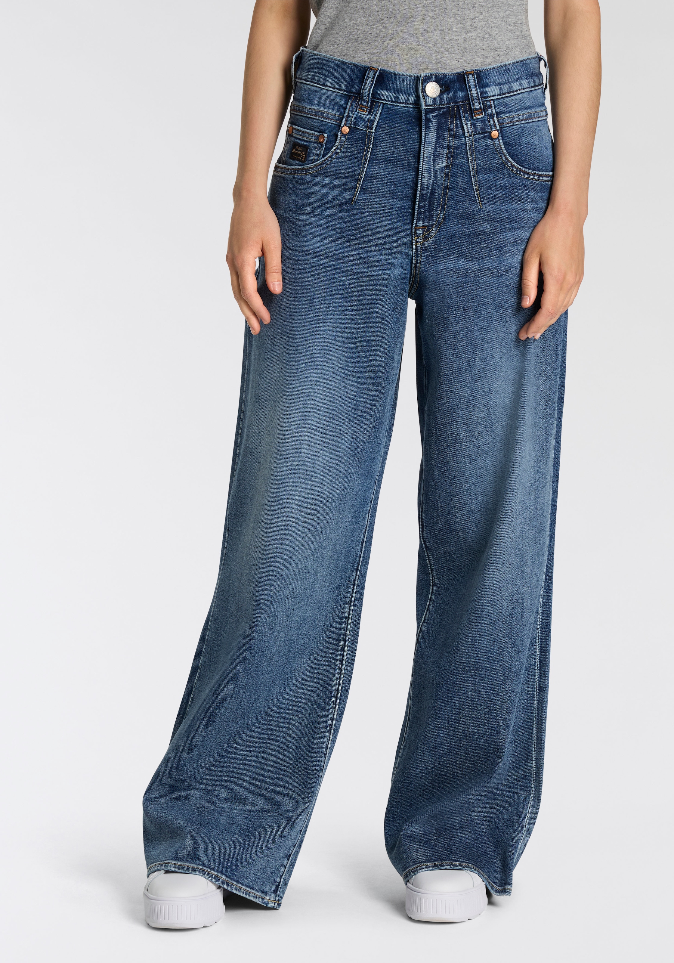 Herrlicher 5-Pocket-Jeans »Brooke Wide Denim Comfort«, im Wide Fit