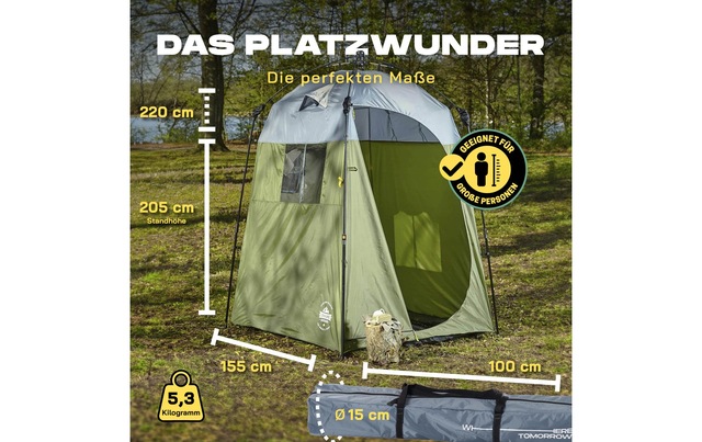 Einbogenzelt »Where tomorrow Pop Up« 1 Personen