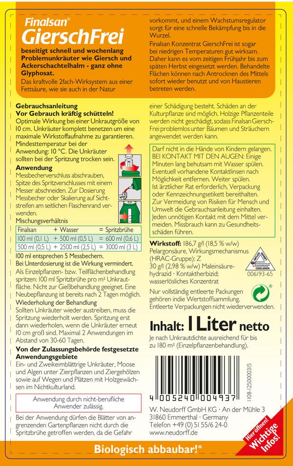 Neudorff Finalsan® GierschFrei, 1 l