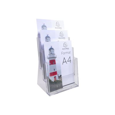 Exacompta - Porte-brochures A4 - 3 compartiments