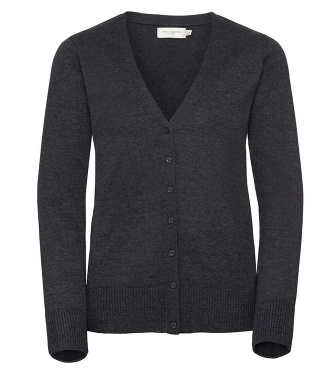 Gilet boutonné cardigan - Femme - JZ715 - gris charcoal