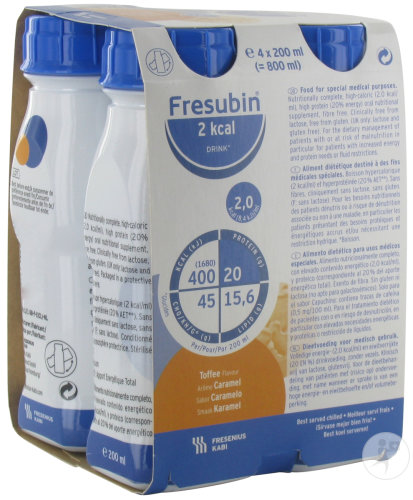 Fresubin 2 Kcal Drink Caramel Flacons 4x200ml