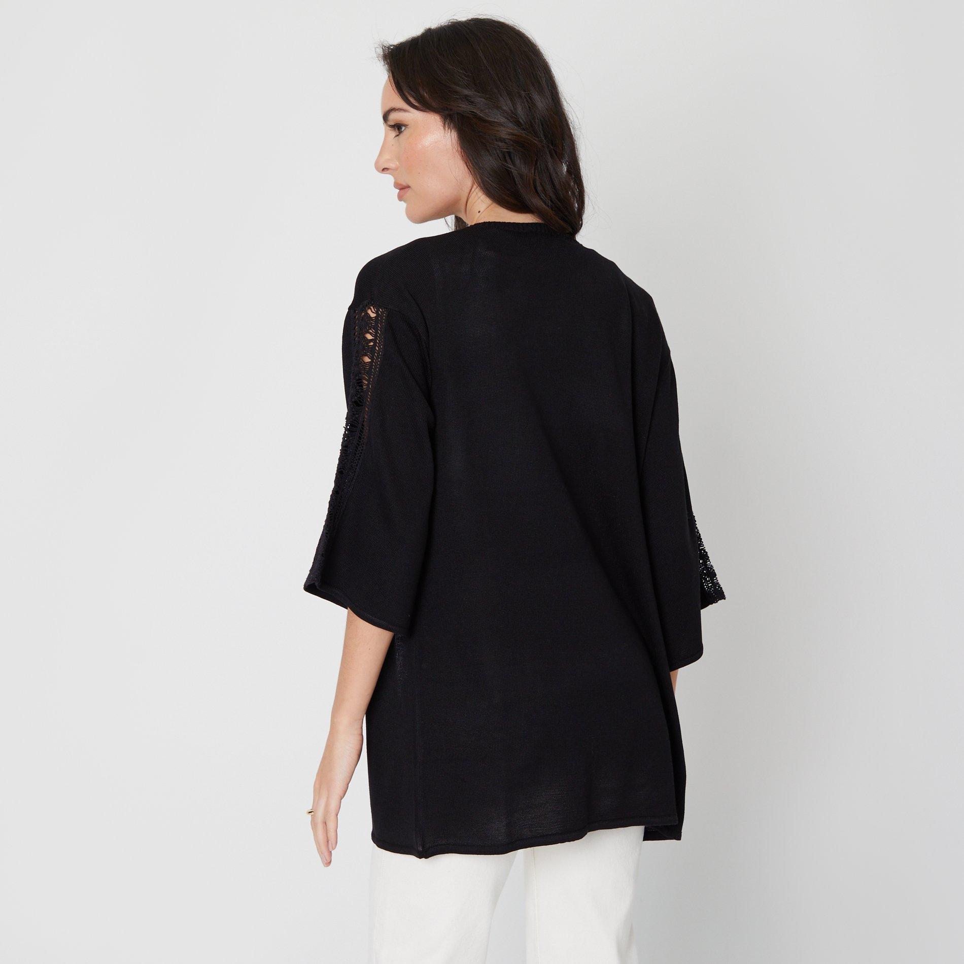 Be You Ladies Lace Detail Cardigan