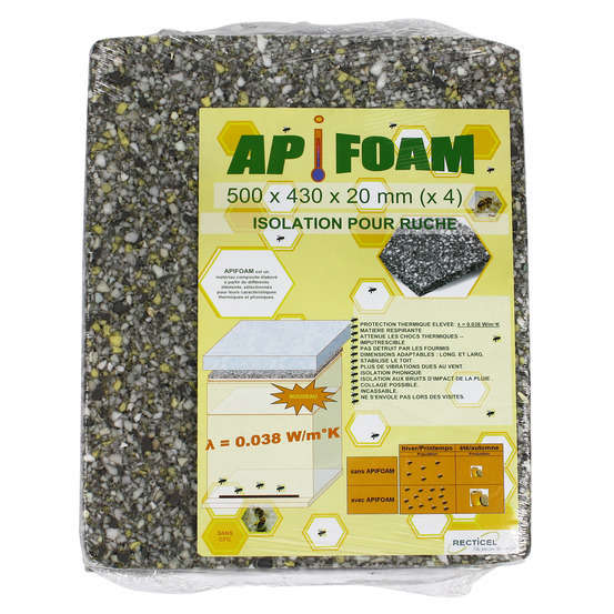 Isolation Apifoam pour ruche : sachet de 4