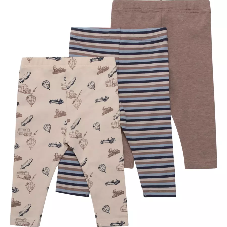 Hust & Claire Leggings 3-er Pack Lukas Deer brown melange