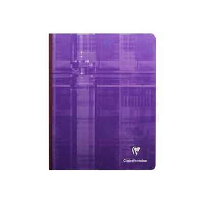 Clairefontaine - Cahier broché 17 x 22 cm - 192 pages - grands carreaux (Seyes) - disponible dans différentes couleurs