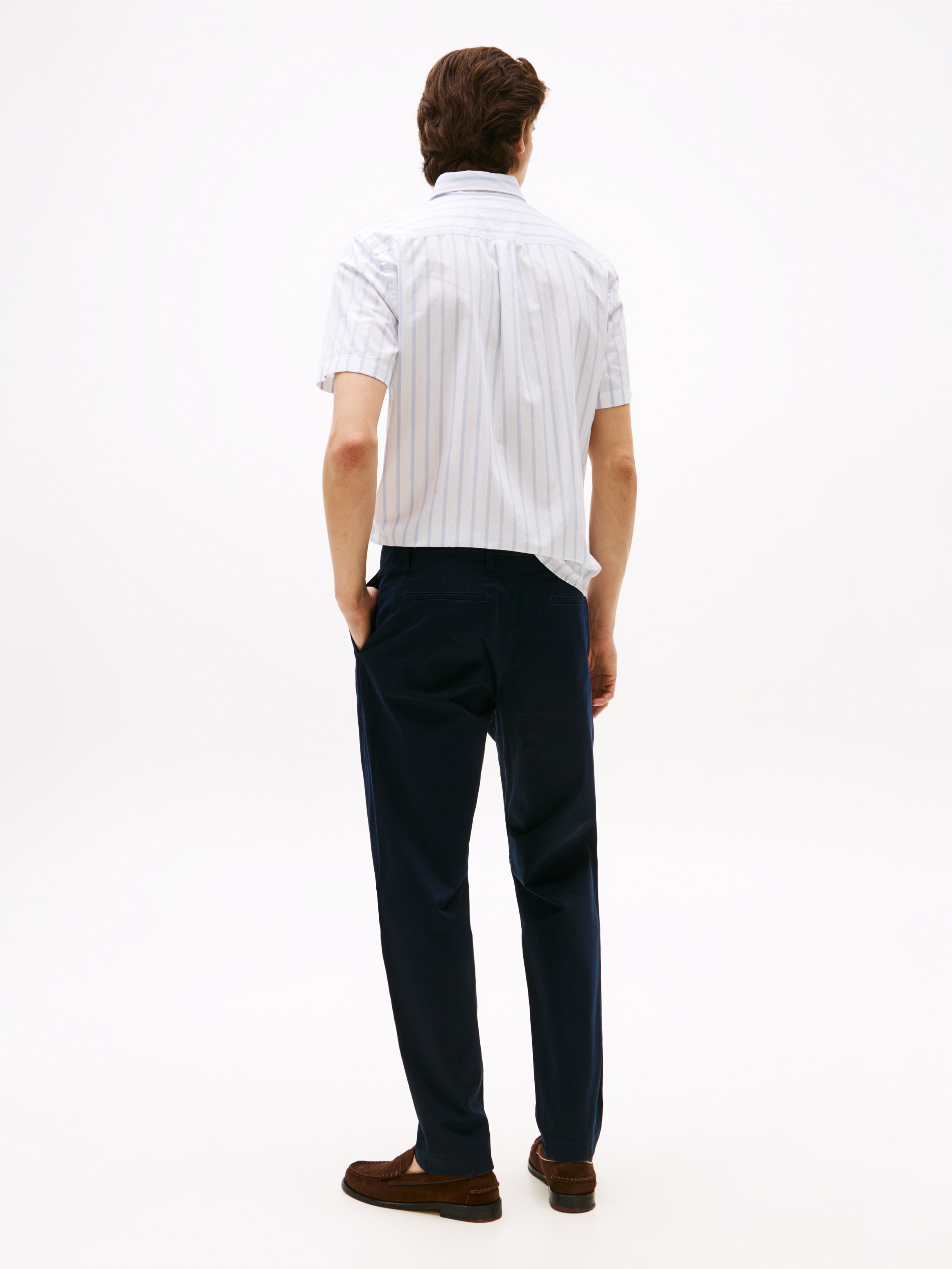 Tommy Hilfiger Chinohose »HARLEM CHINO SATIN«  Relaxed fit, Bundfalten