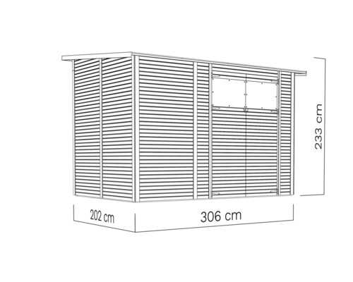 Bertilo Fineline Rhombus Profiel Moderne Tuinberging 4 335 x 231 cm Naturel