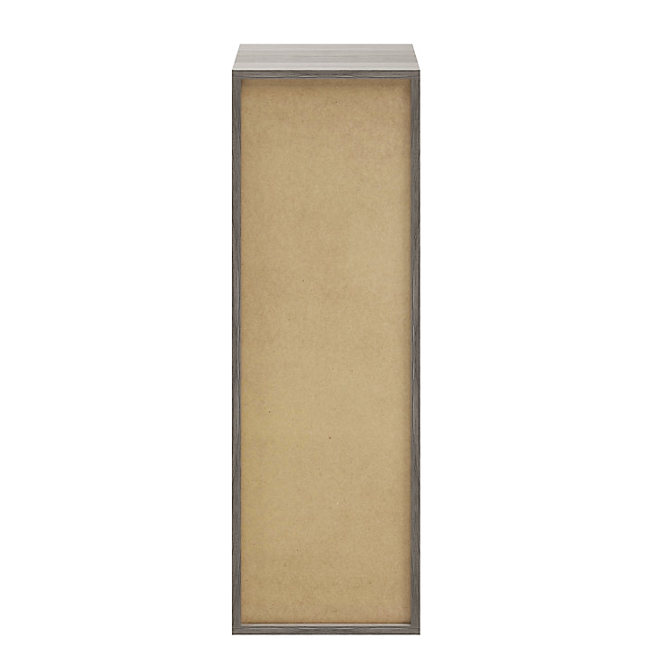 Caisson effet chêne grisé GoodHome Atomia H. 112,5 x L. 37,5 x P. 35 cm