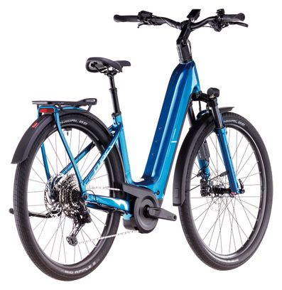 VTC Électrique Cube Kathmandu Hybrid EX 800 Easy Entry Shimano Cues 11V 800 Wh 700 mm Bleu Electric 2025