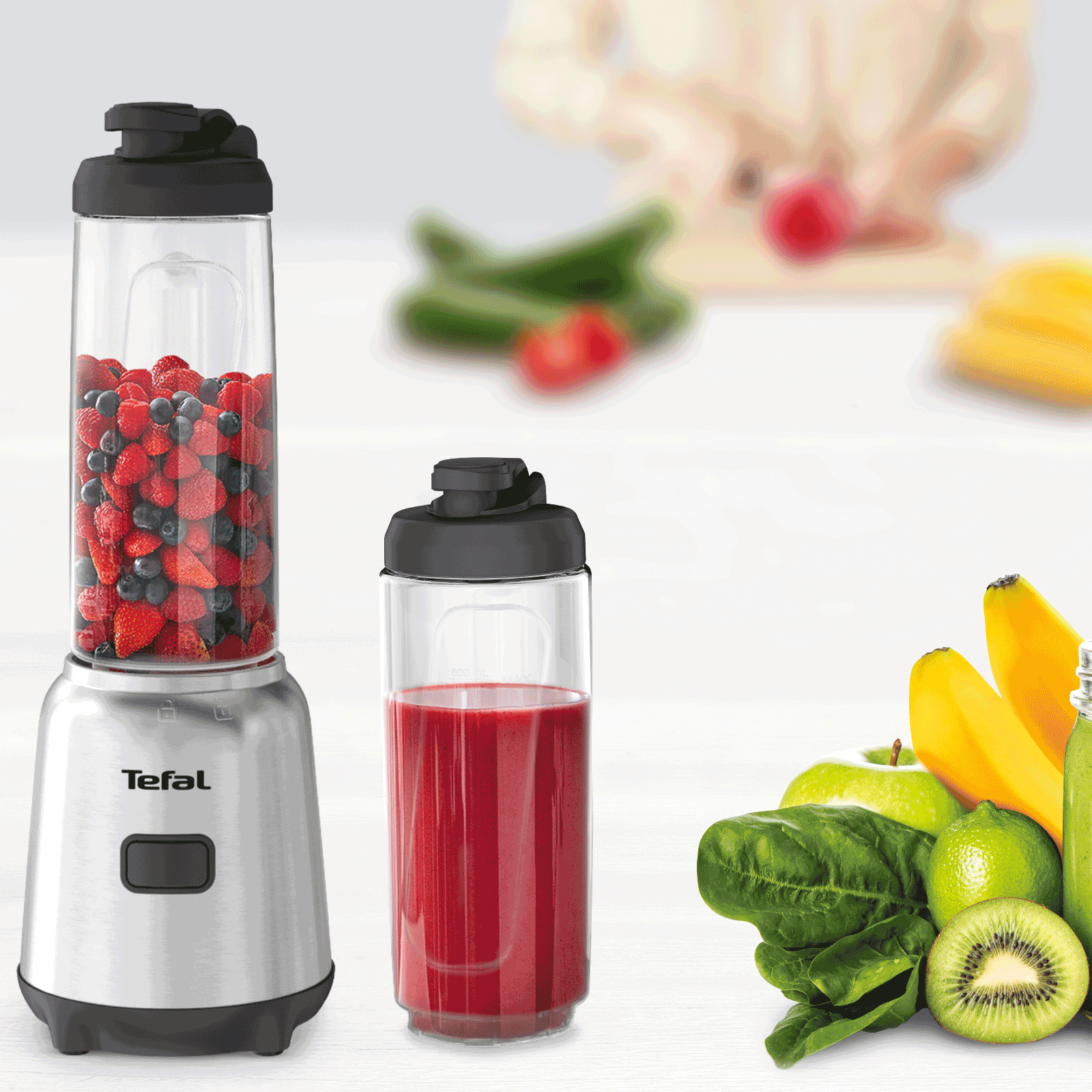TEFAL Smoothie-Maker BL15FD - Edelstahl - 300 Watt