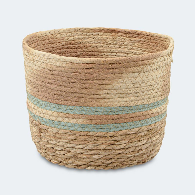 Cache pot rond bicolore
