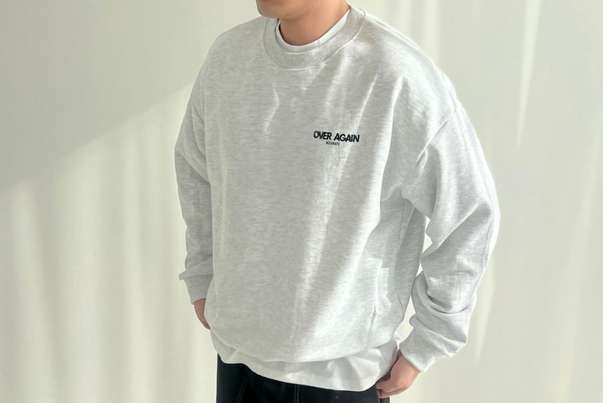 SeoulPop - Sweatshirt met losse pasvorm en letters