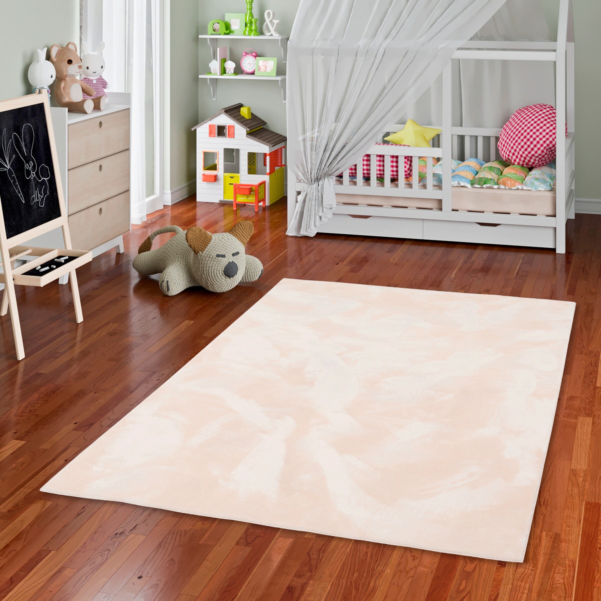 Pergamon Kinder Super Soft Fellteppich Pearl Kids Beige