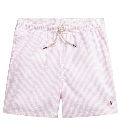 Polo Ralph Lauren Bådeshorts - Classics II - Rosa/Hvidstribet