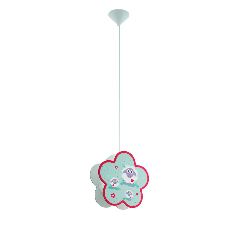 EGLO Lalelu Hanglamp - E27 - Kunststof/Hout - Multi