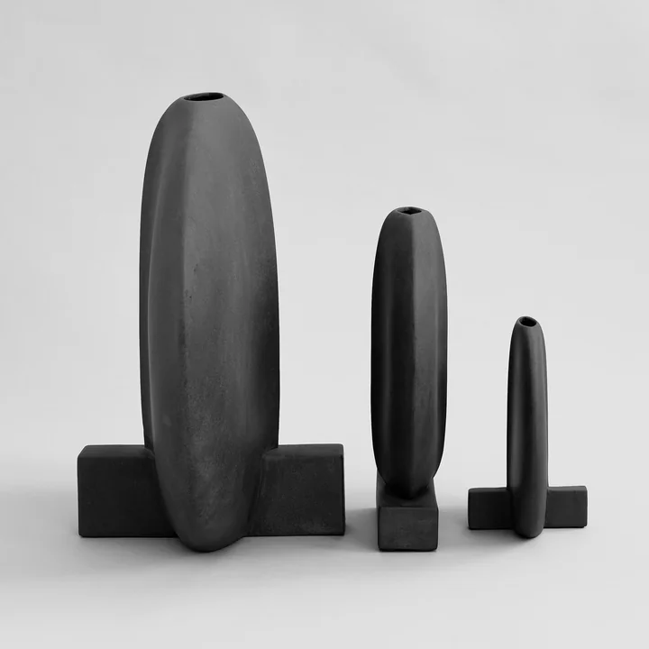 101 Copenhagen - Guggenheim Vase Petit, schwarz