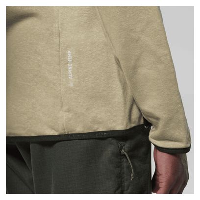 Sweat à Capuche Femme Salewa Agner Hemp 2 Hooded Beige