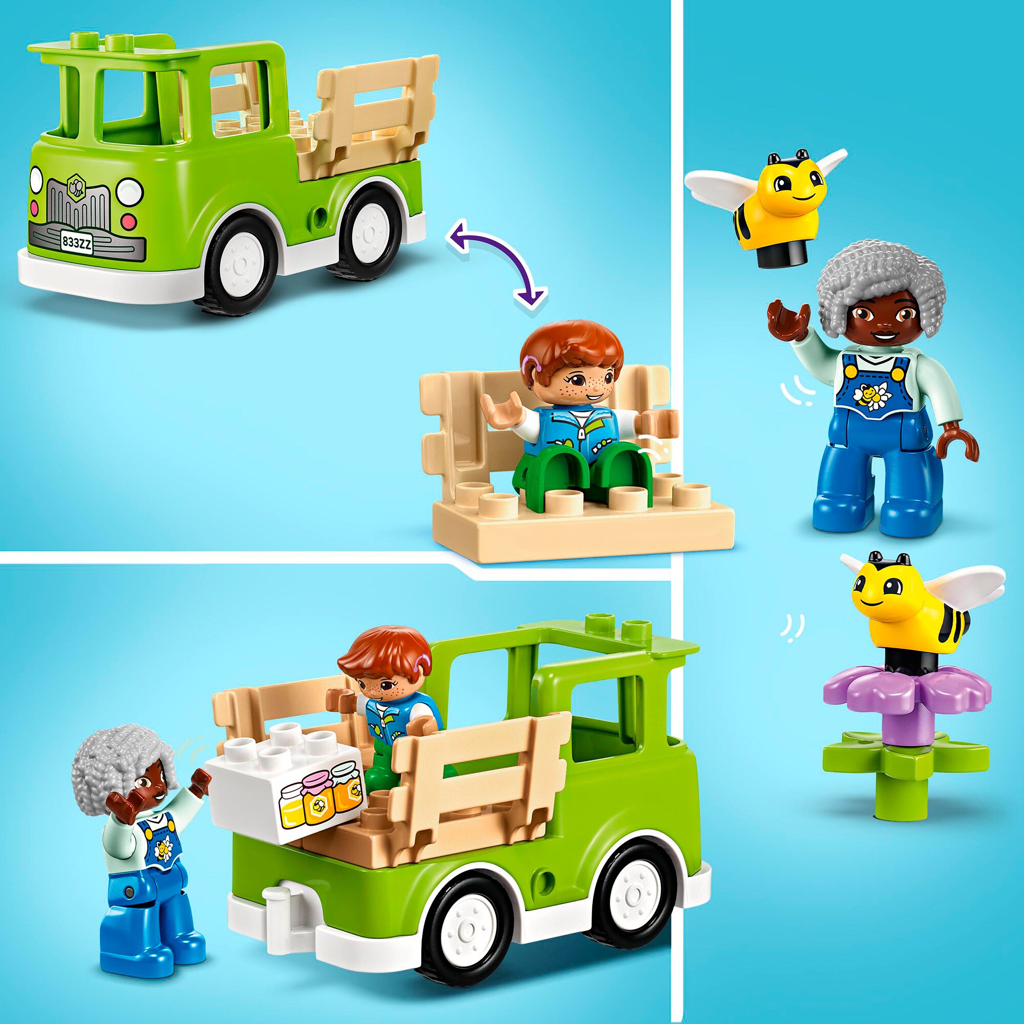 LEGO Konstruktionsspielzeug DUPLO Imkerei und Bienenstöcke