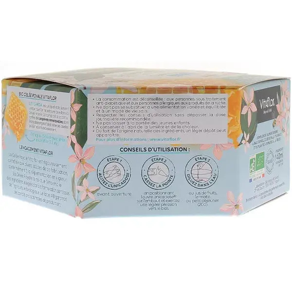 Vitaflor BioImmunity Junior Geleia Real Orgânica 700mg 14 Sachês de Dose Única