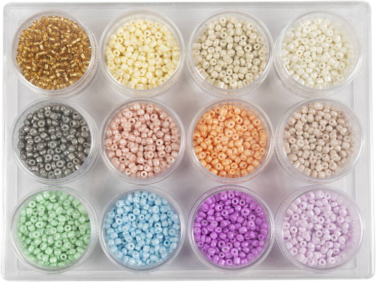 Creativ Company Rocaiperler, diam. 3 mm, hulstr. 0,6-1,0 mm.