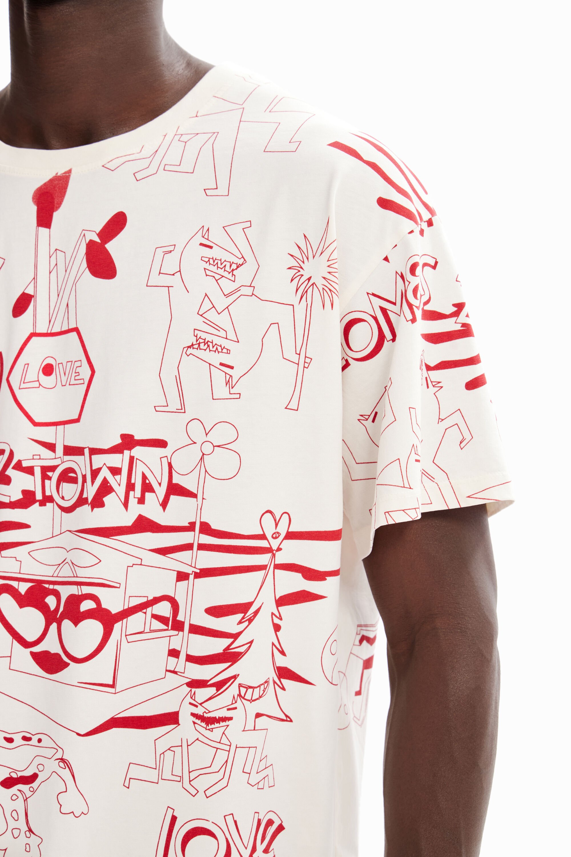 T-shirt oversize imprimé