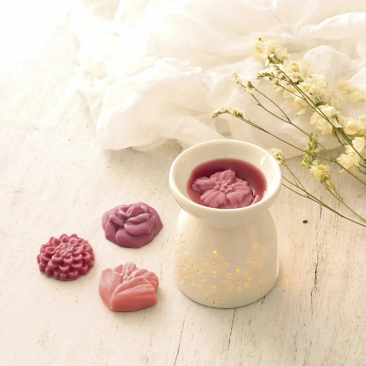 Graines Créatives Moule Fondants Bougie Fleurs