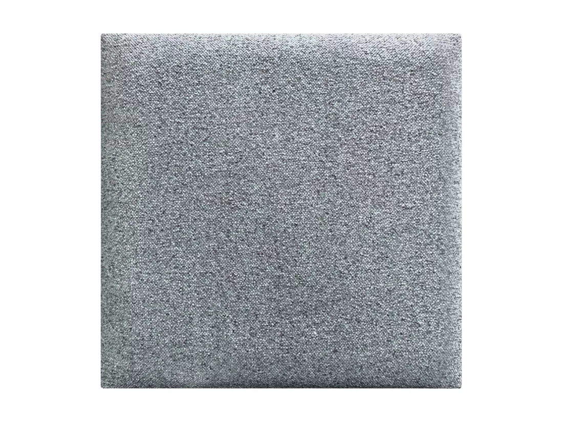 DHOME Lot de 1 Panneaux muraux en tissu auto-adhésifs Panneaux muraux absorbants acoustiques Protection contre les chocs (Gris perle, 50x50cm, x1)