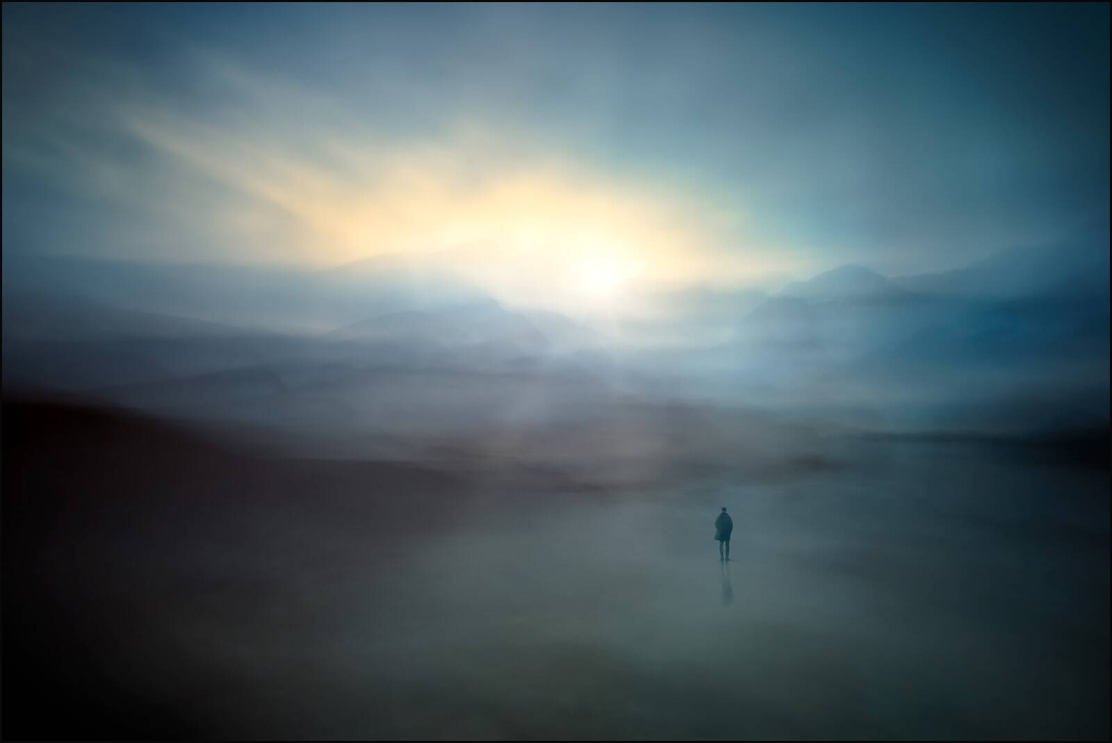 Alone at dusk by Santiago - Limited Edition. Edition of: 100. Signed.
