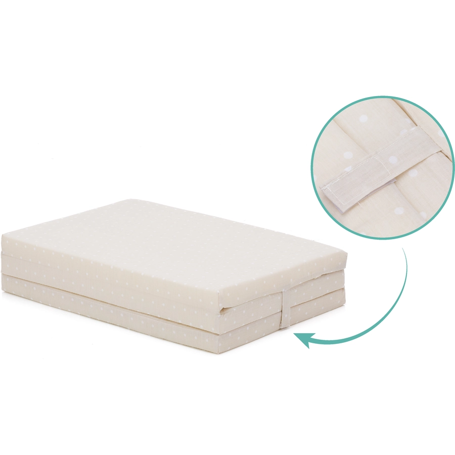 fillikid Reisebettmatratze beigePunkte 60 x 120 cm