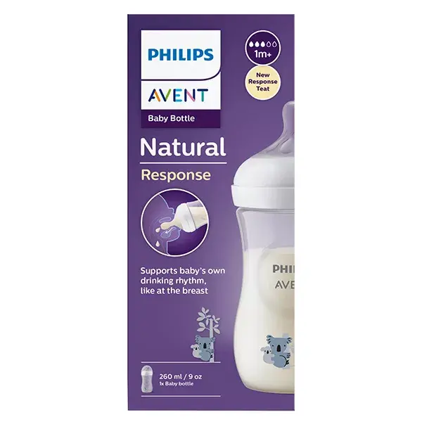 Mamadeira Avent Natural Response 3.0 Koala 260ml