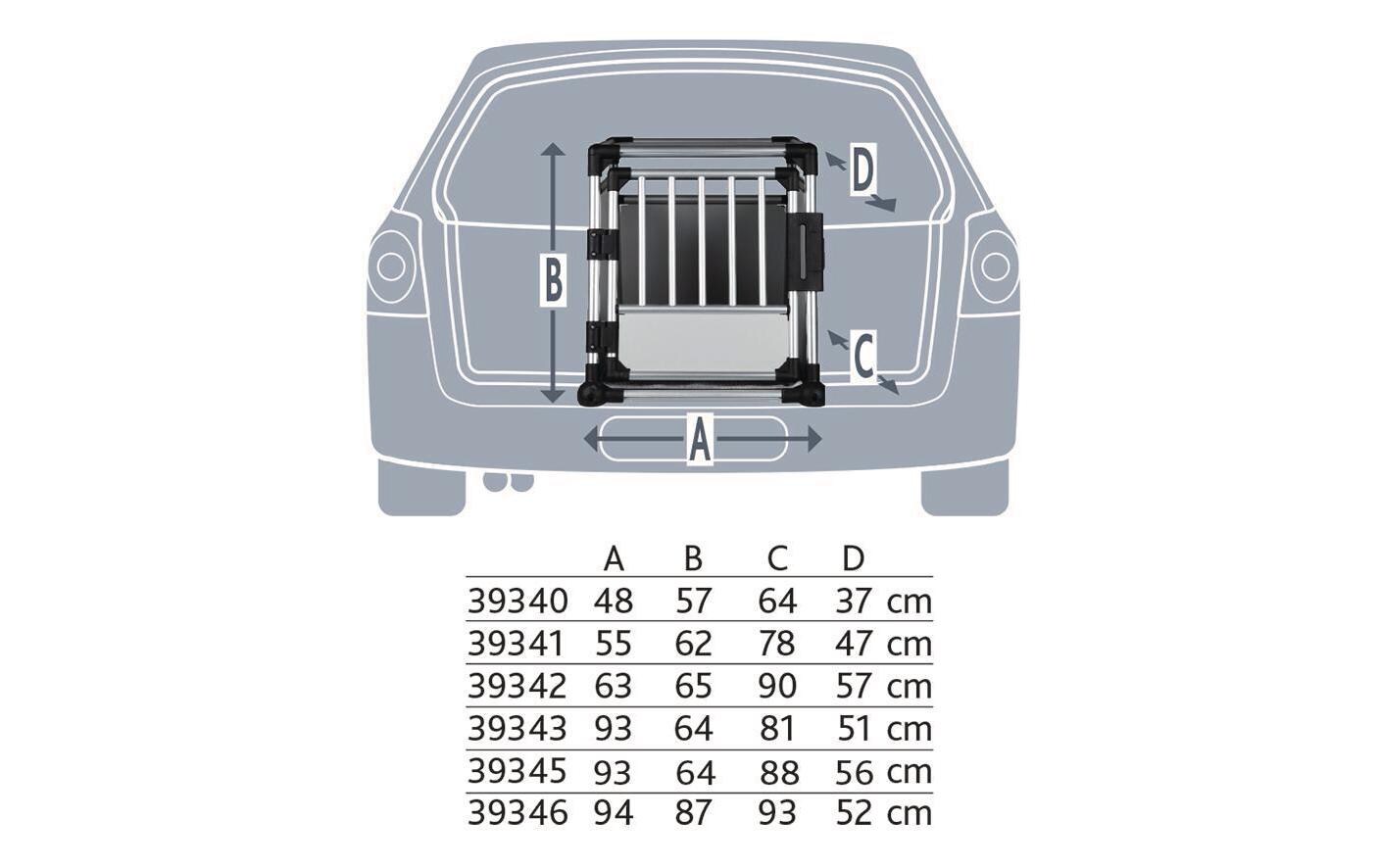 Transportbox Aluminium M - L<br>Transportbox, Schwarz/Silber
